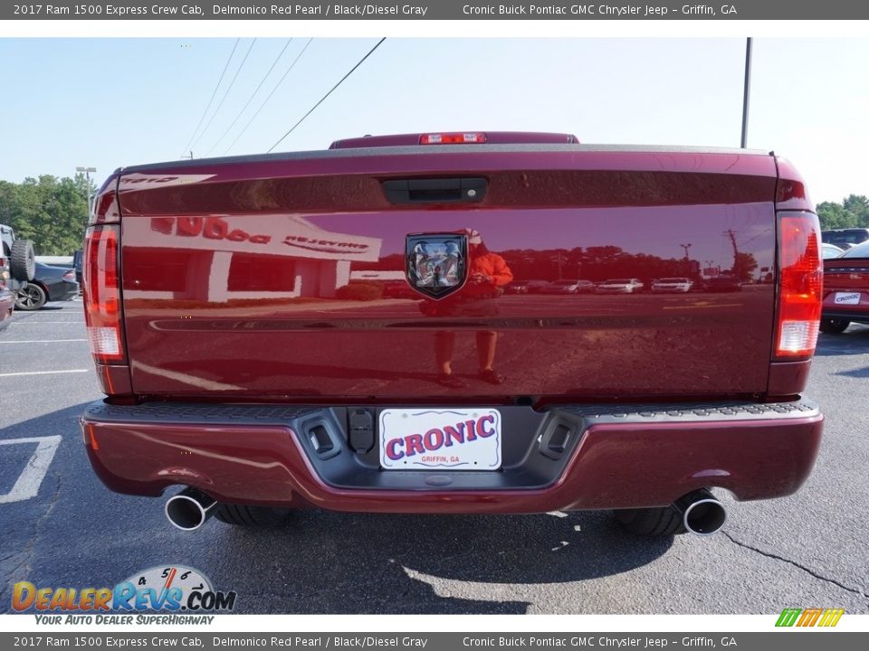 2017 Ram 1500 Express Crew Cab Delmonico Red Pearl / Black/Diesel Gray Photo #6