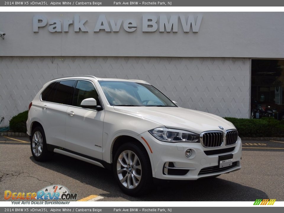 2014 BMW X5 xDrive35i Alpine White / Canberra Beige Photo #1