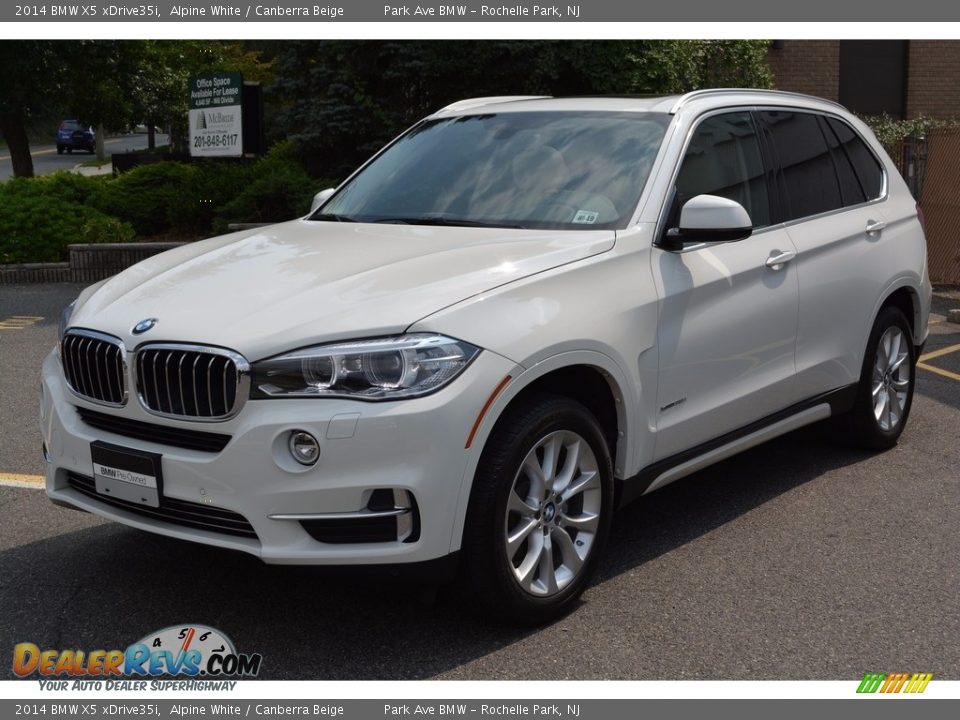 2014 BMW X5 xDrive35i Alpine White / Canberra Beige Photo #6