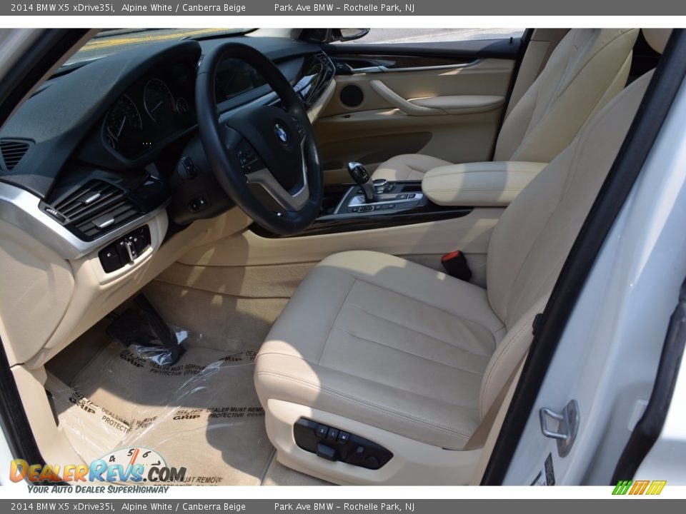 2014 BMW X5 xDrive35i Alpine White / Canberra Beige Photo #10