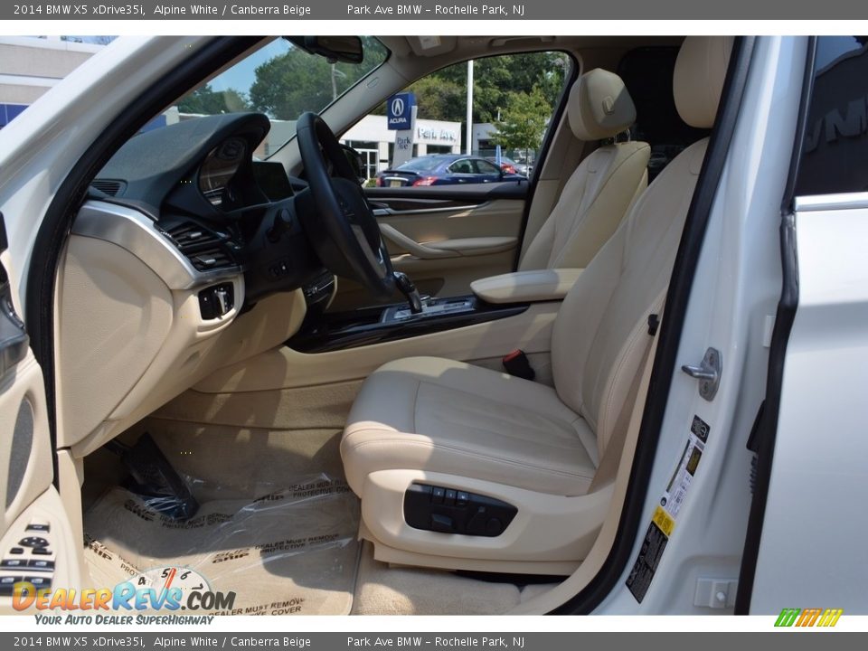 2014 BMW X5 xDrive35i Alpine White / Canberra Beige Photo #11
