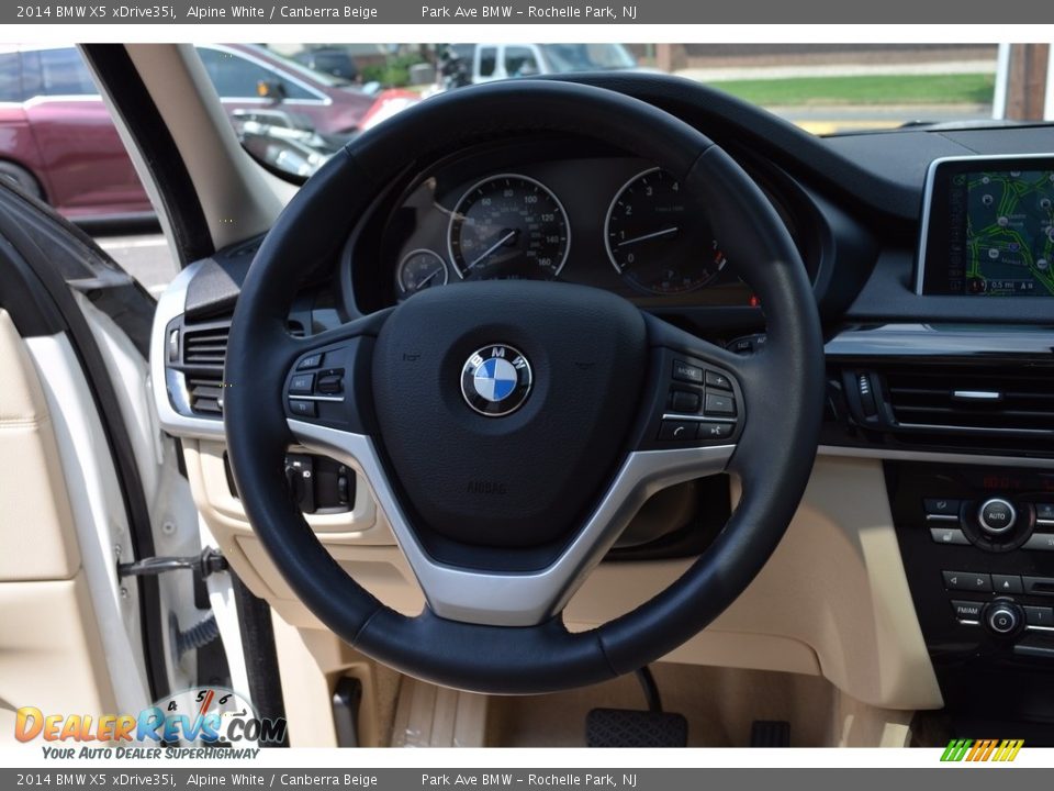 2014 BMW X5 xDrive35i Alpine White / Canberra Beige Photo #18
