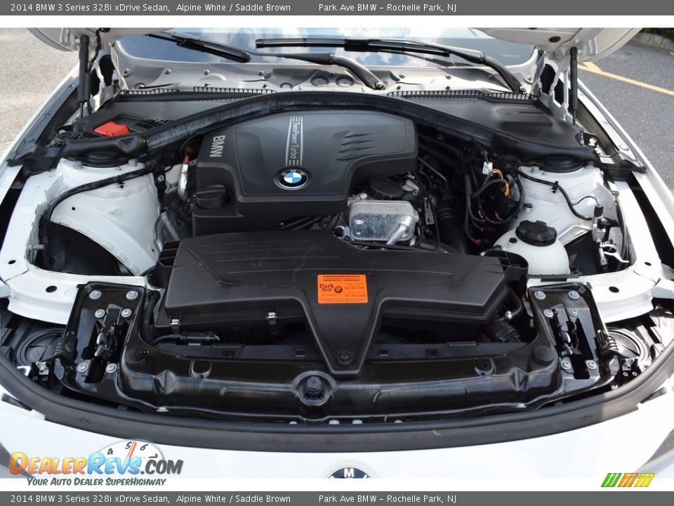 2014 BMW 3 Series 328i xDrive Sedan Alpine White / Saddle Brown Photo #30