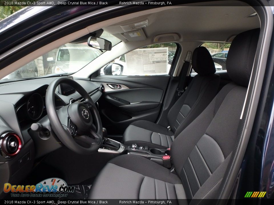 Black Interior - 2018 Mazda CX-3 Sport AWD Photo #7