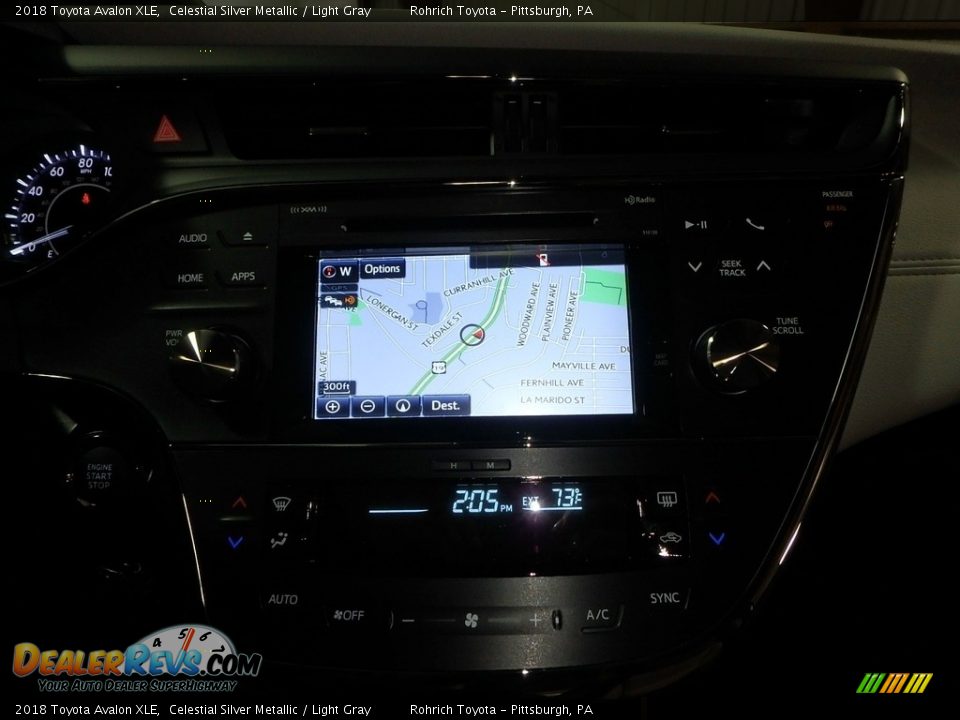 2018 Toyota Avalon XLE Celestial Silver Metallic / Light Gray Photo #12