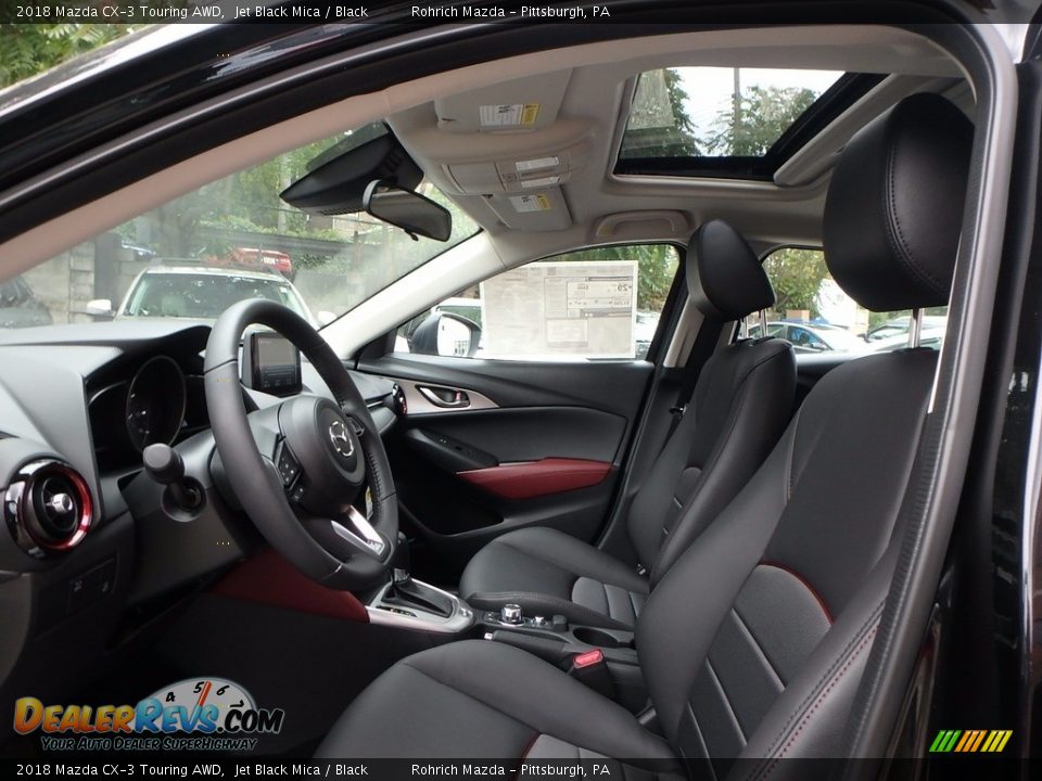 Black Interior - 2018 Mazda CX-3 Touring AWD Photo #7