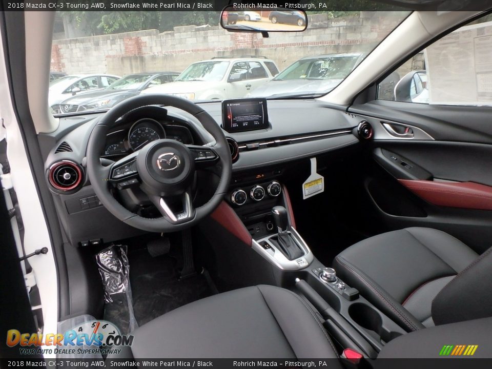 Black Interior - 2018 Mazda CX-3 Touring AWD Photo #9