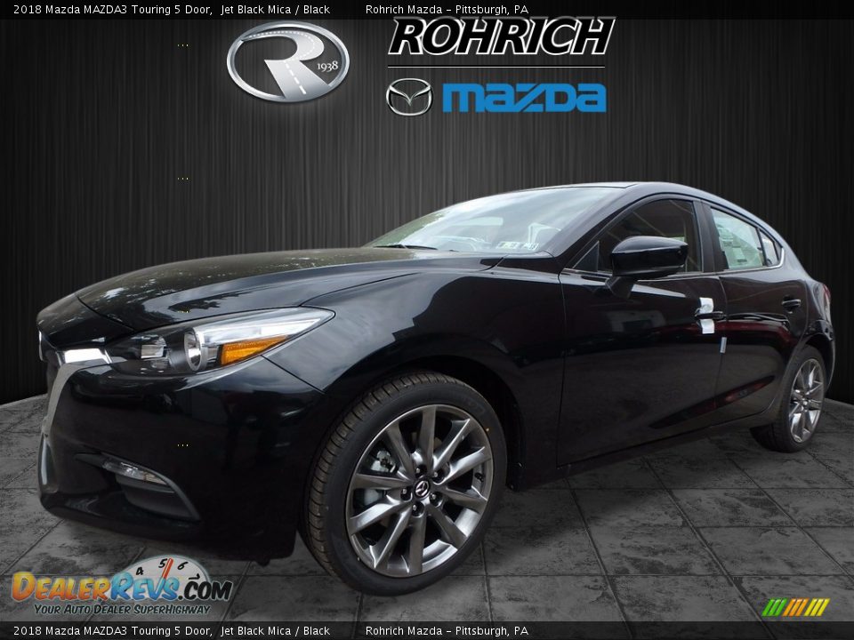 2018 Mazda MAZDA3 Touring 5 Door Jet Black Mica / Black Photo #4