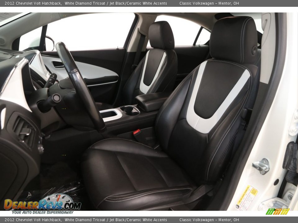 2012 Chevrolet Volt Hatchback White Diamond Tricoat / Jet Black/Ceramic White Accents Photo #5
