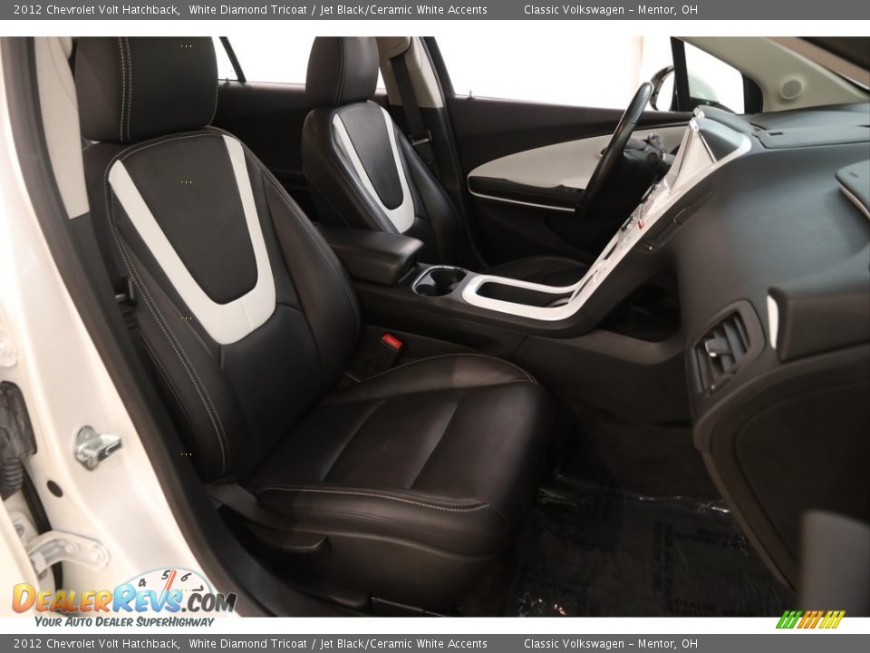 2012 Chevrolet Volt Hatchback White Diamond Tricoat / Jet Black/Ceramic White Accents Photo #12