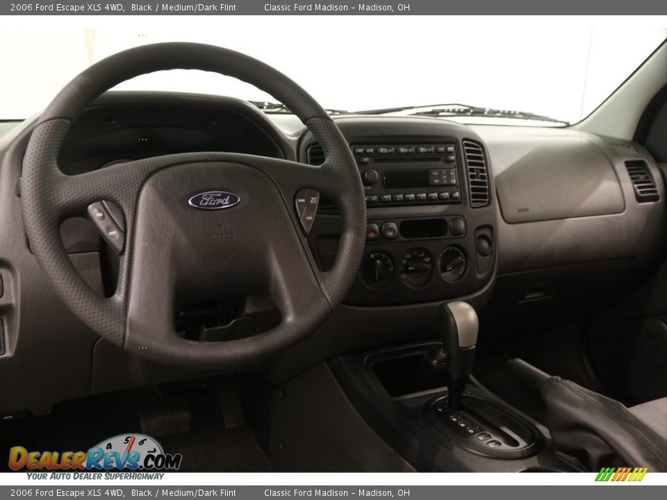 2006 Ford Escape XLS 4WD Black / Medium/Dark Flint Photo #6