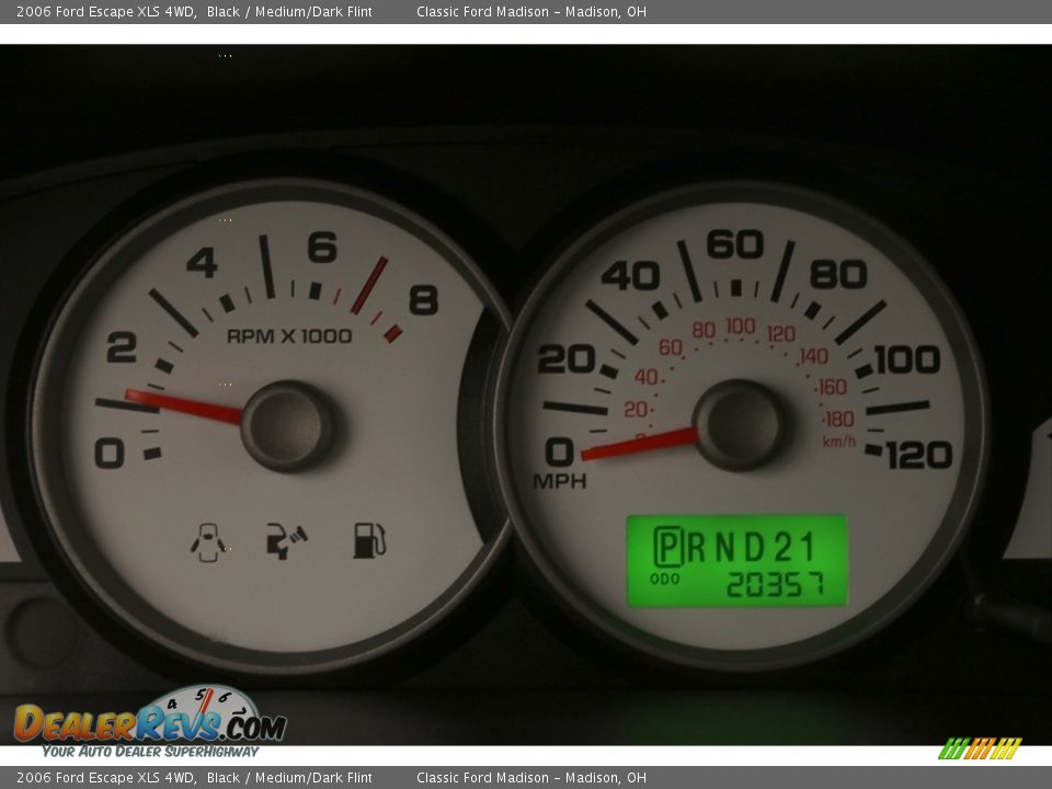 2006 Ford Escape XLS 4WD Black / Medium/Dark Flint Photo #8