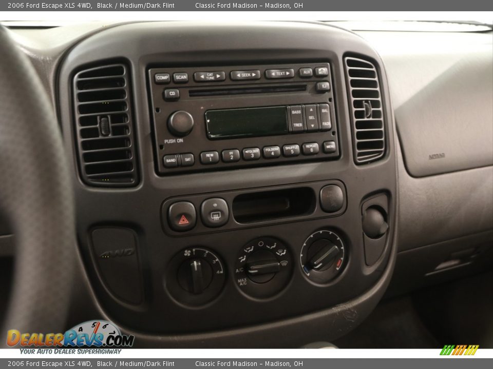 2006 Ford Escape XLS 4WD Black / Medium/Dark Flint Photo #9