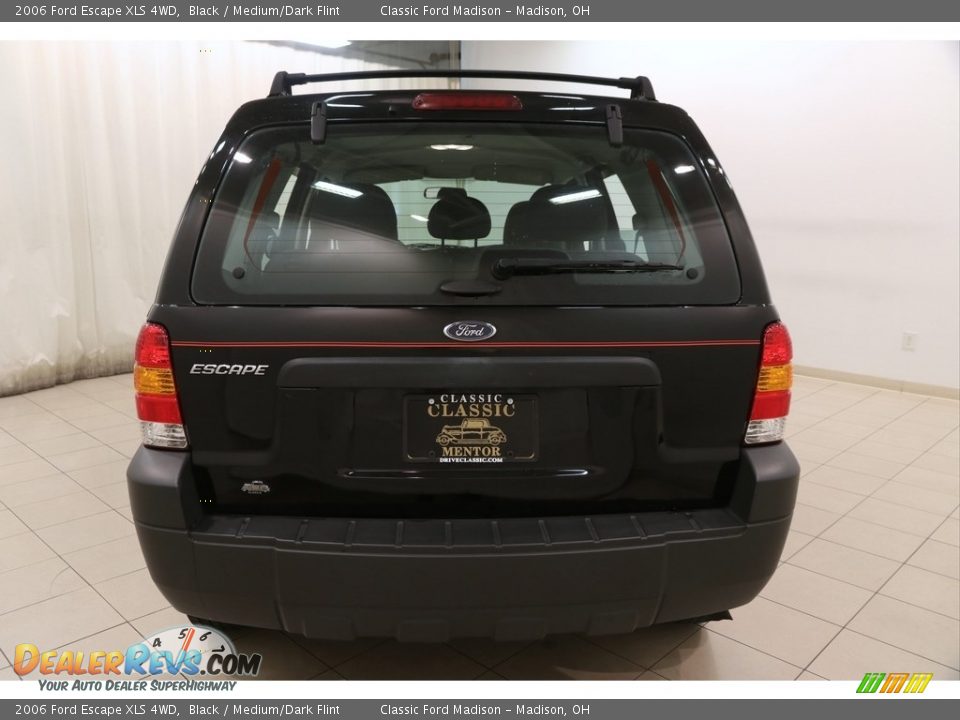 2006 Ford Escape XLS 4WD Black / Medium/Dark Flint Photo #14