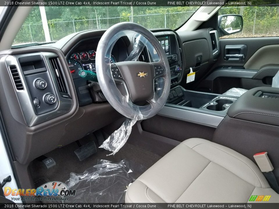 2018 Chevrolet Silverado 1500 LTZ Crew Cab 4x4 Iridescent Pearl Tricoat / Cocoa Dune Photo #7