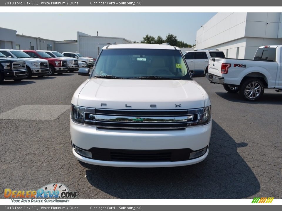 2018 Ford Flex SEL White Platinum / Dune Photo #4