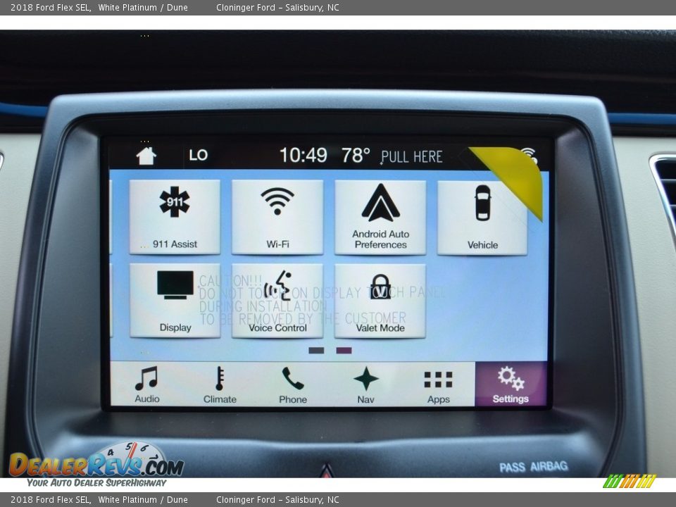 Controls of 2018 Ford Flex SEL Photo #14
