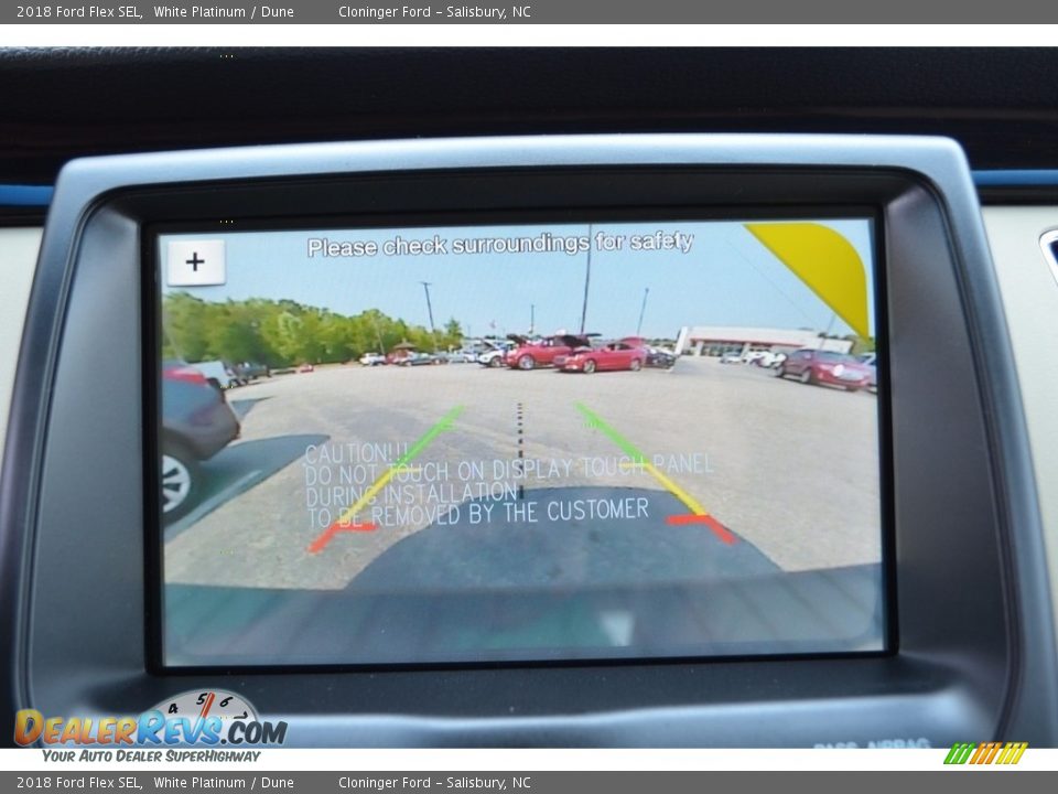 2018 Ford Flex SEL White Platinum / Dune Photo #16