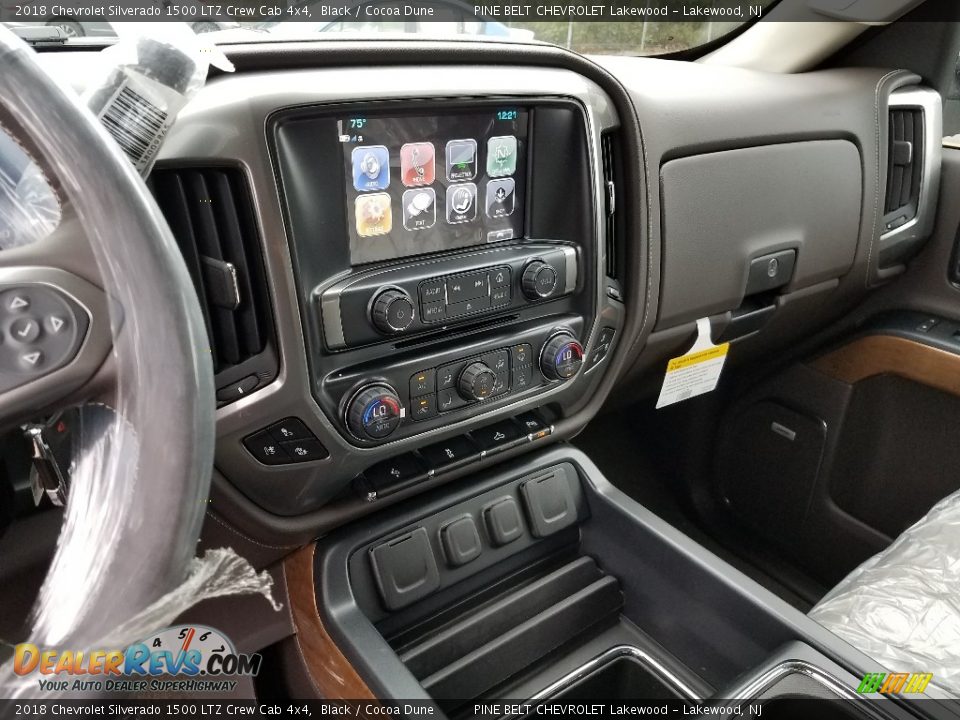 2018 Chevrolet Silverado 1500 LTZ Crew Cab 4x4 Black / Cocoa Dune Photo #10