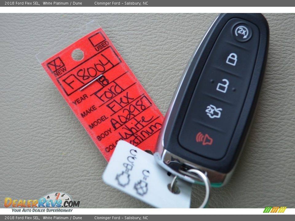 2018 Ford Flex SEL White Platinum / Dune Photo #22