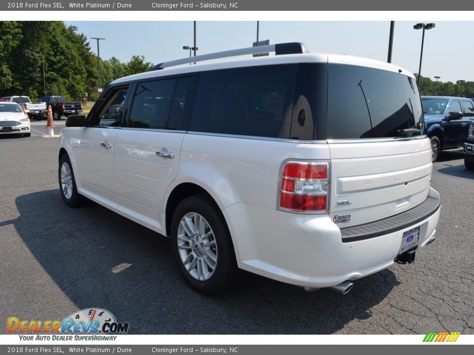 2018 Ford Flex SEL White Platinum / Dune Photo #23