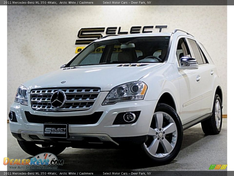 2011 Mercedes-Benz ML 350 4Matic Arctic White / Cashmere Photo #1