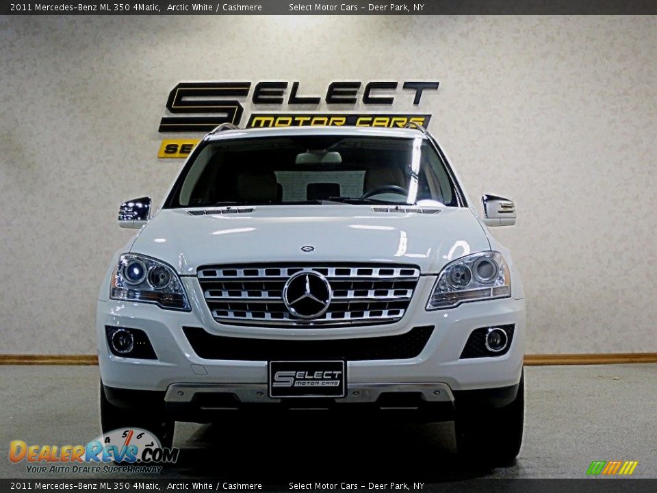 2011 Mercedes-Benz ML 350 4Matic Arctic White / Cashmere Photo #2