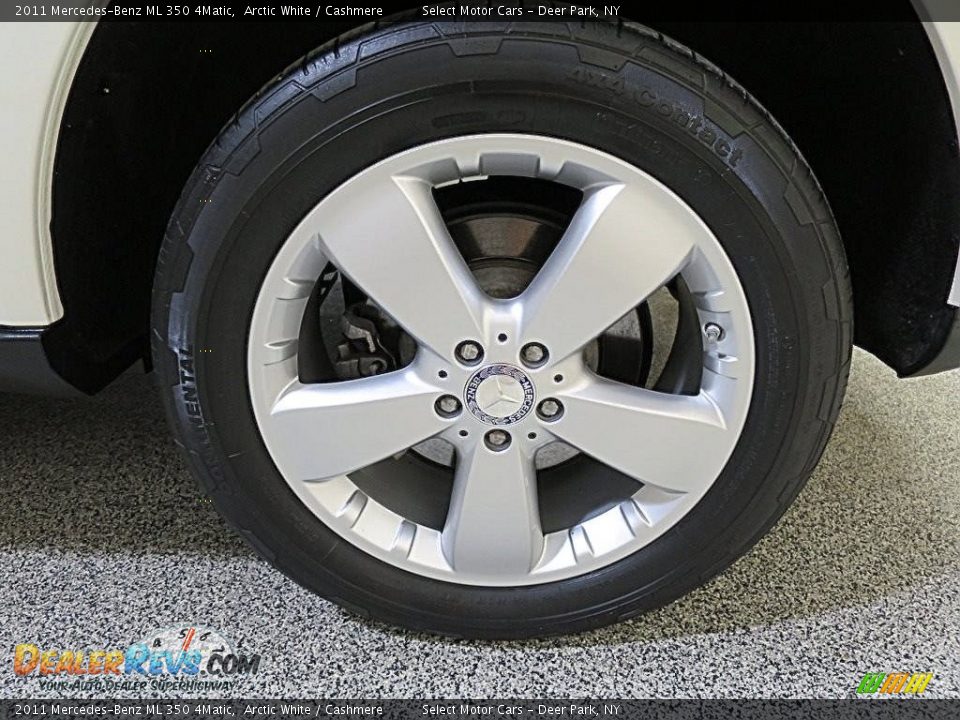 2011 Mercedes-Benz ML 350 4Matic Arctic White / Cashmere Photo #6