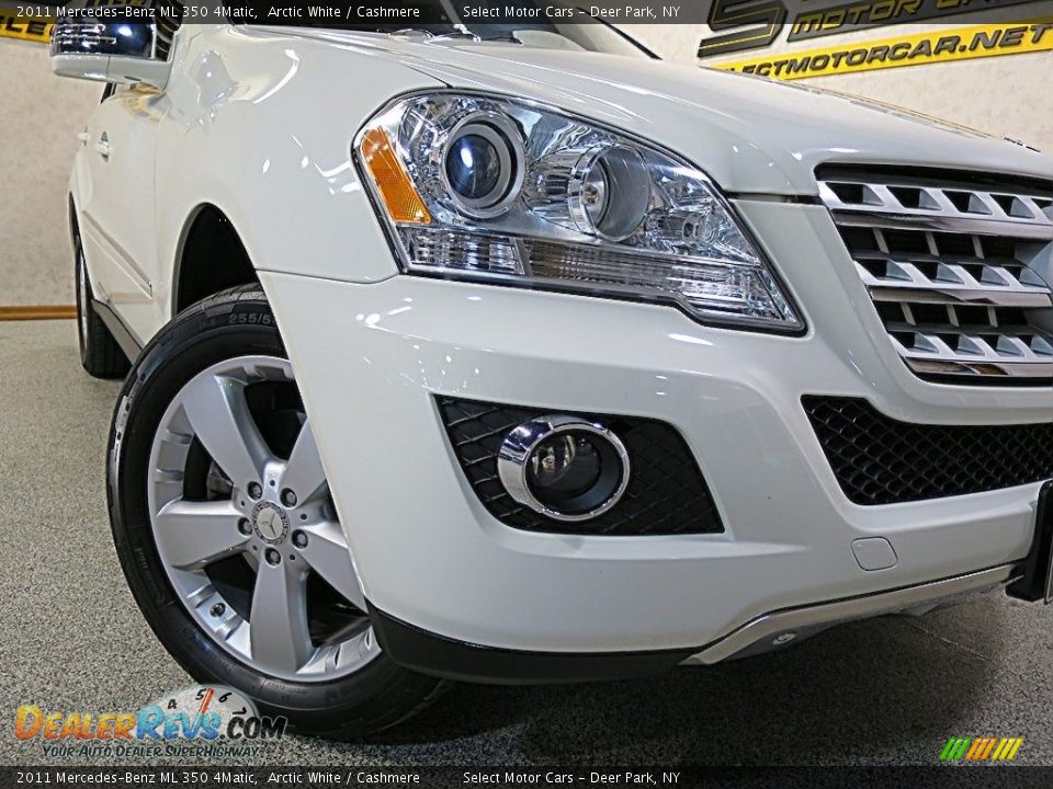 2011 Mercedes-Benz ML 350 4Matic Arctic White / Cashmere Photo #7