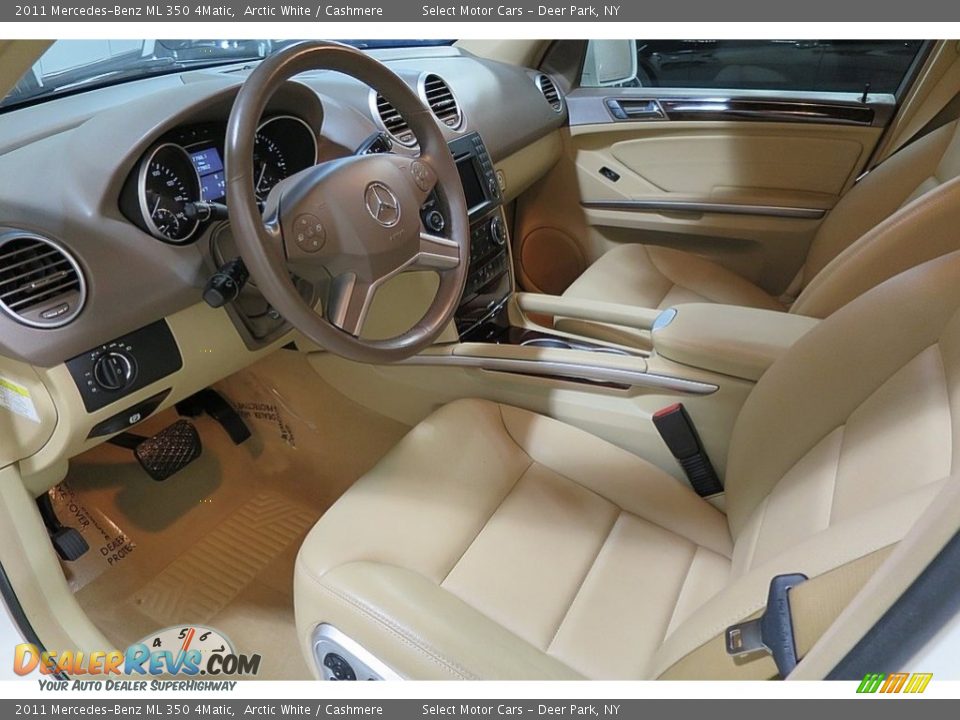 2011 Mercedes-Benz ML 350 4Matic Arctic White / Cashmere Photo #13