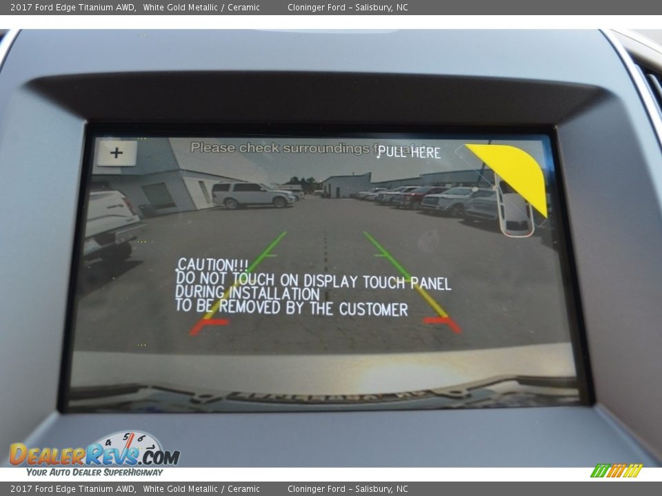 2017 Ford Edge Titanium AWD White Gold Metallic / Ceramic Photo #16