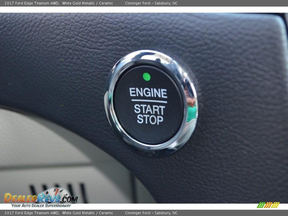 2017 Ford Edge Titanium AWD White Gold Metallic / Ceramic Photo #24