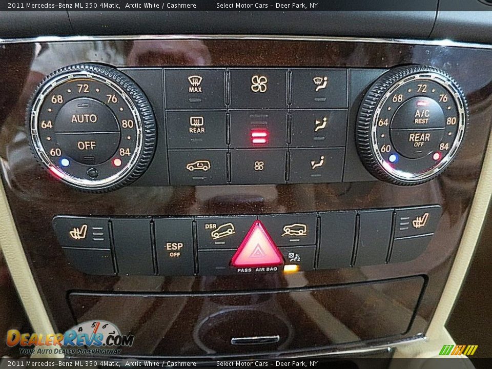 2011 Mercedes-Benz ML 350 4Matic Arctic White / Cashmere Photo #24