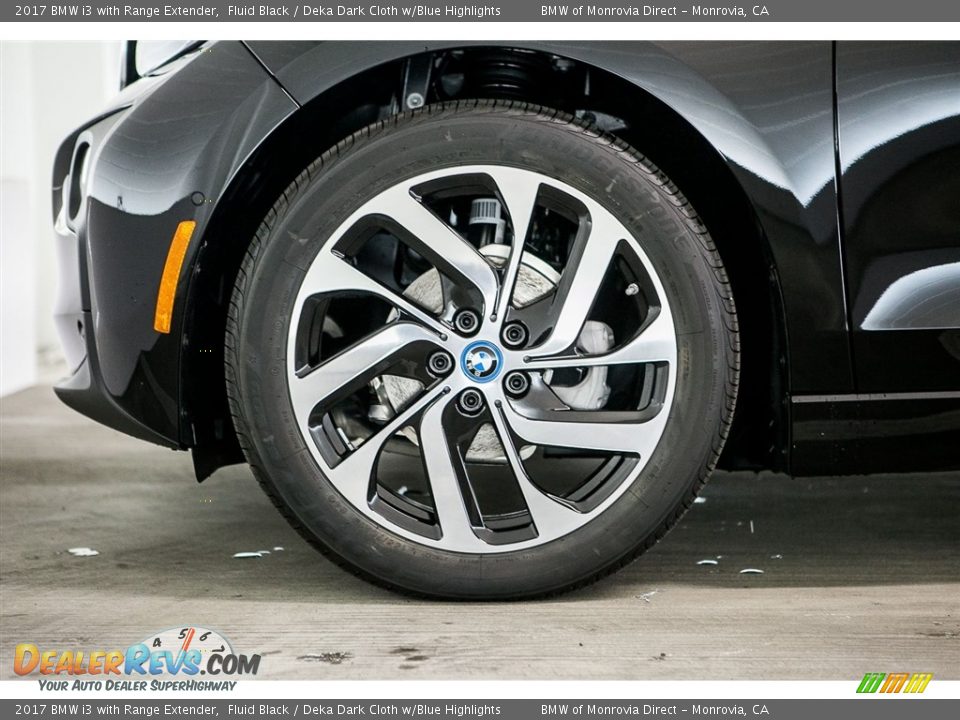 2017 BMW i3 with Range Extender Fluid Black / Deka Dark Cloth w/Blue Highlights Photo #10