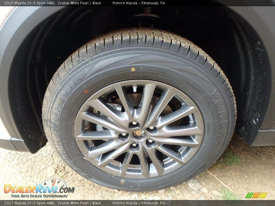 2017 Mazda CX-5 Sport AWD Crystal White Pearl / Black Photo #5