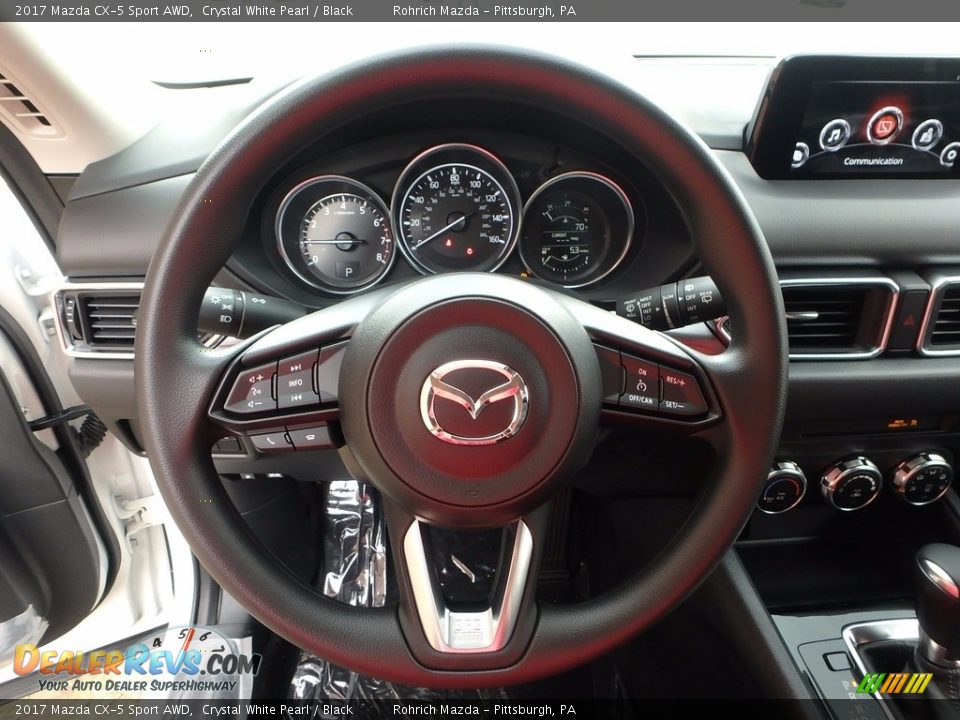 2017 Mazda CX-5 Sport AWD Crystal White Pearl / Black Photo #12