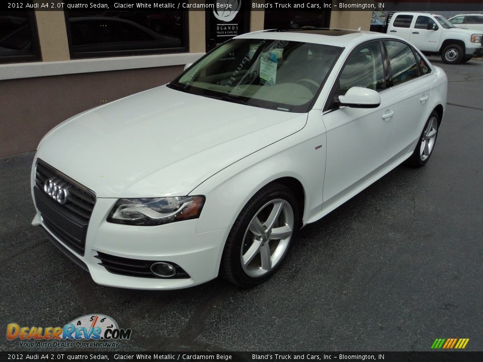 2012 Audi A4 2.0T quattro Sedan Glacier White Metallic / Cardamom Beige Photo #2
