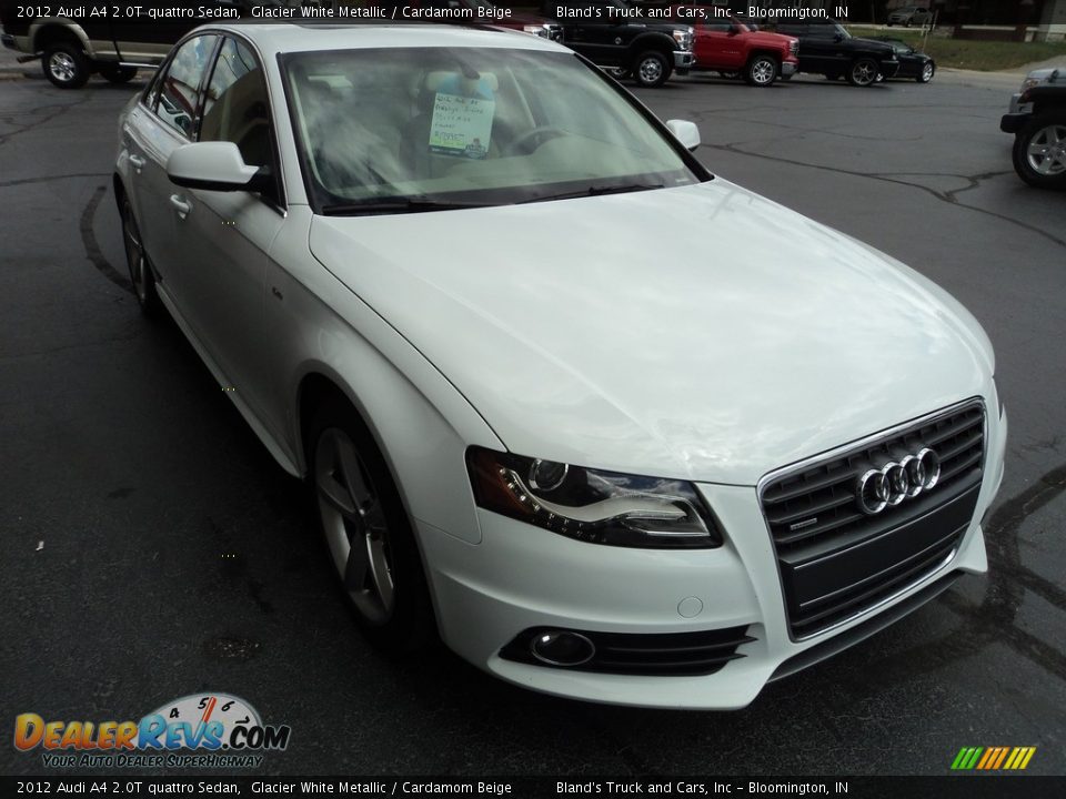 2012 Audi A4 2.0T quattro Sedan Glacier White Metallic / Cardamom Beige Photo #5
