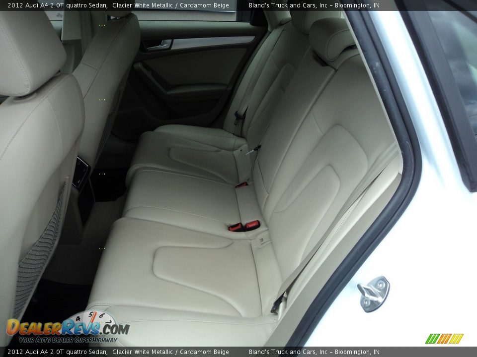 2012 Audi A4 2.0T quattro Sedan Glacier White Metallic / Cardamom Beige Photo #8