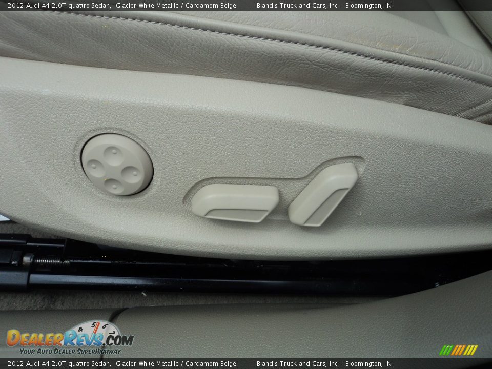 2012 Audi A4 2.0T quattro Sedan Glacier White Metallic / Cardamom Beige Photo #9
