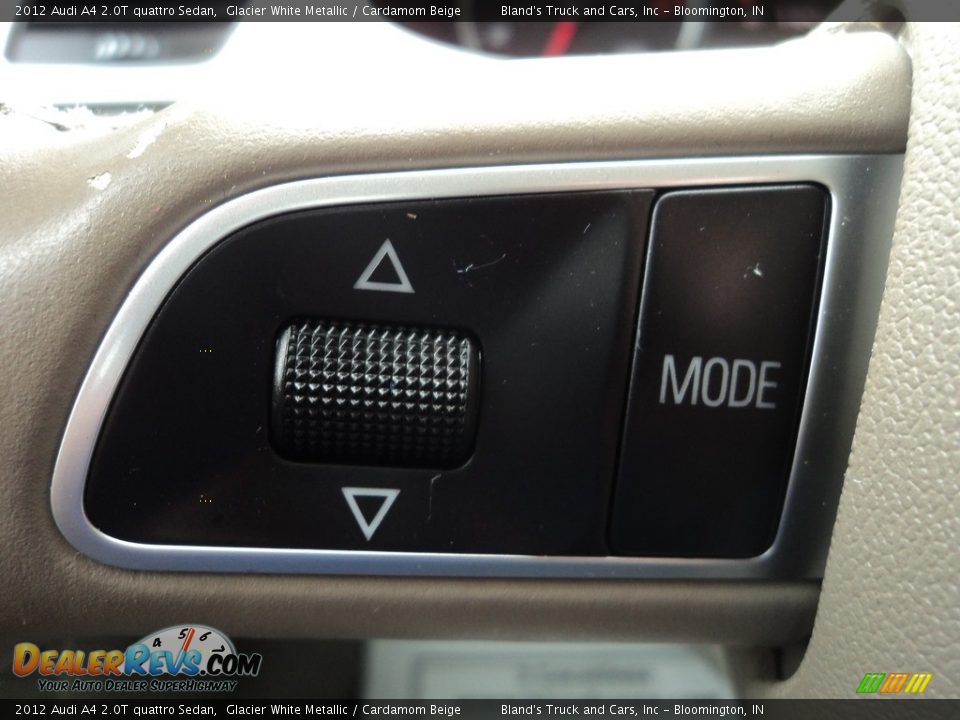 2012 Audi A4 2.0T quattro Sedan Glacier White Metallic / Cardamom Beige Photo #17