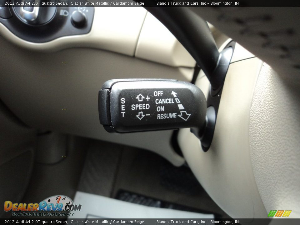 2012 Audi A4 2.0T quattro Sedan Glacier White Metallic / Cardamom Beige Photo #19