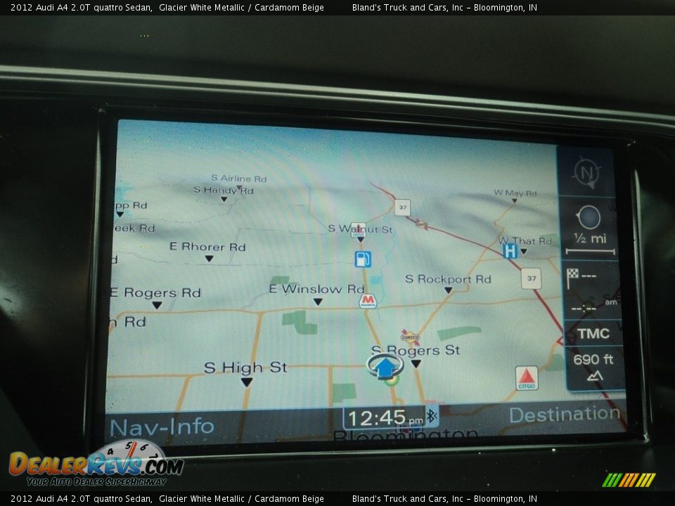 2012 Audi A4 2.0T quattro Sedan Glacier White Metallic / Cardamom Beige Photo #21