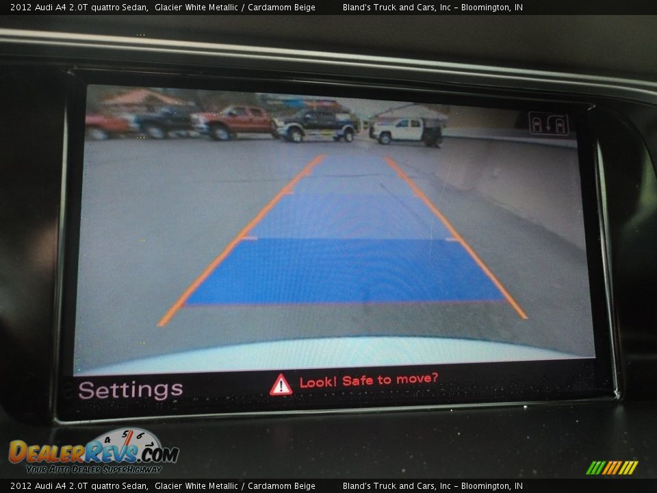2012 Audi A4 2.0T quattro Sedan Glacier White Metallic / Cardamom Beige Photo #22