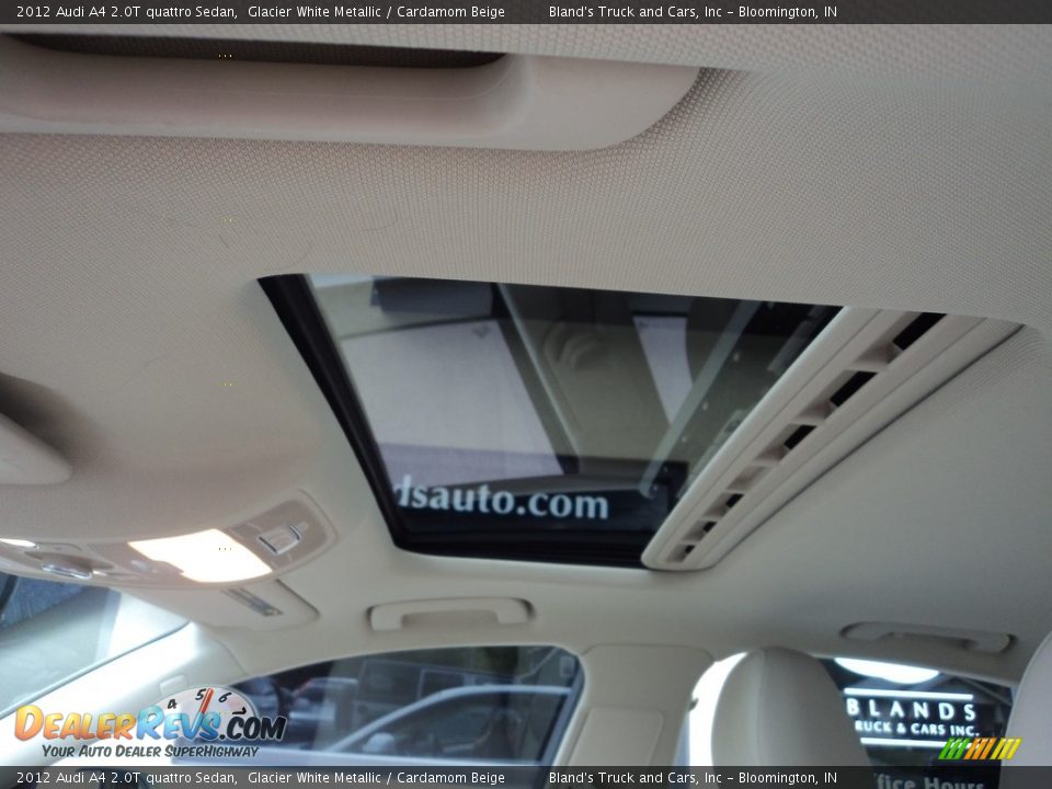 2012 Audi A4 2.0T quattro Sedan Glacier White Metallic / Cardamom Beige Photo #26