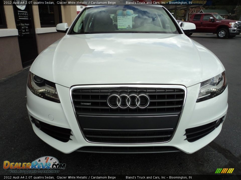 2012 Audi A4 2.0T quattro Sedan Glacier White Metallic / Cardamom Beige Photo #28