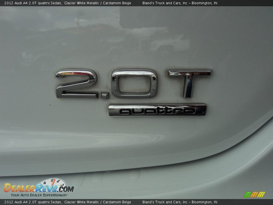 2012 Audi A4 2.0T quattro Sedan Glacier White Metallic / Cardamom Beige Photo #32