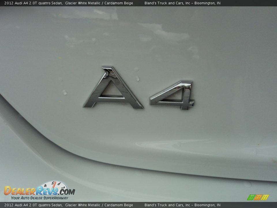 2012 Audi A4 2.0T quattro Sedan Glacier White Metallic / Cardamom Beige Photo #33