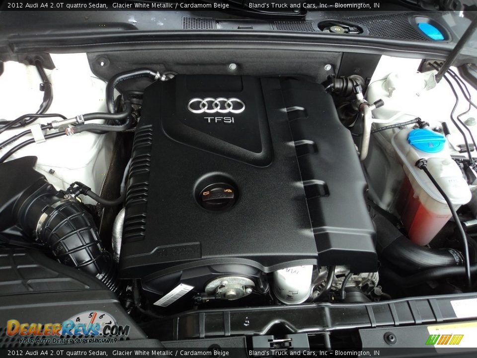 2012 Audi A4 2.0T quattro Sedan Glacier White Metallic / Cardamom Beige Photo #35