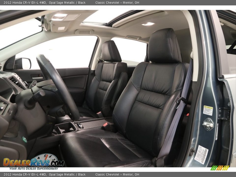 2012 Honda CR-V EX-L 4WD Opal Sage Metallic / Black Photo #5